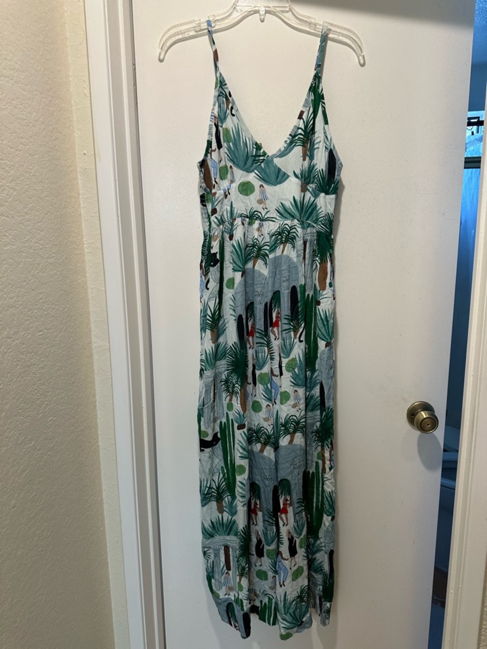 Anthropologie Isabelle Feliu Bosque CoverUp Jumpsuit Vacation Resortwear Medium